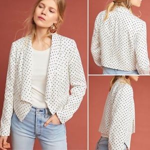 Cartonnier by Anthropologie Women's Polka Dot Jacket
